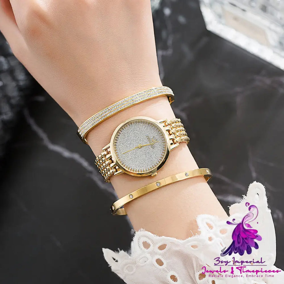 Luxury Women’s Gold Watch Set