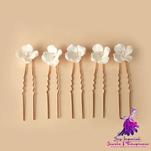 Ceramic Flower Hair Accessories