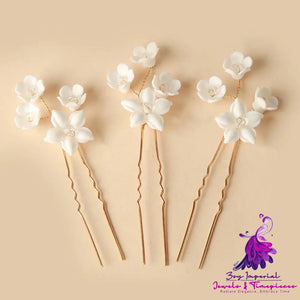 Ceramic Flower Hair Accessories