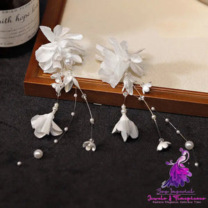 Women’s Fashion Hand-made Wind Chime Flower Petal Earrings