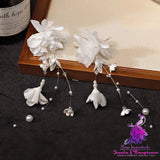 Women’s Fashion Hand-made Wind Chime Flower Petal Earrings