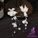 Women’s Fashion Hand-made Wind Chime Flower Petal Earrings