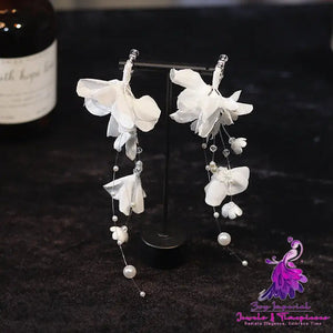 Women’s Fashion Hand-made Wind Chime Flower Petal Earrings