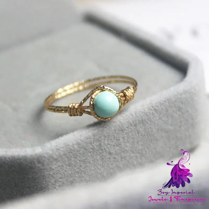 Natural Turquoise Handmade Ring