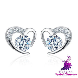 Women’s Heart Diamond Tender Earrings