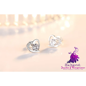 Women’s Heart Diamond Tender Earrings