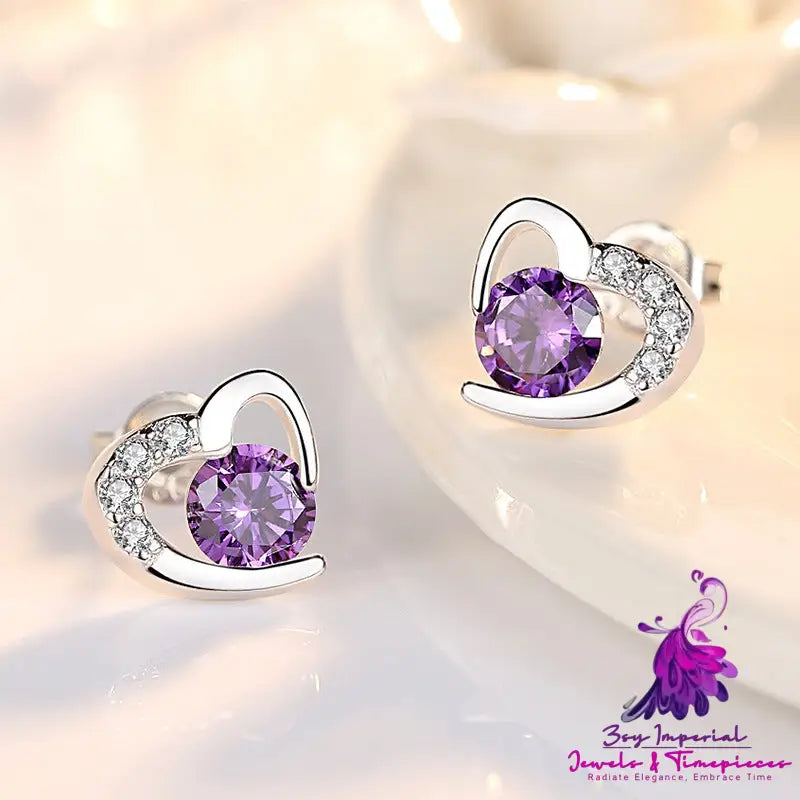 Women’s Heart Diamond Tender Earrings