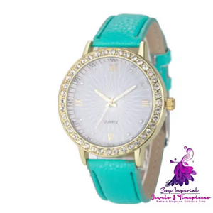 Sun Face Quartz Watch for Women