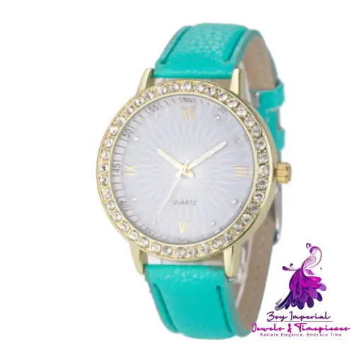 Sun Face Quartz Watch for Women