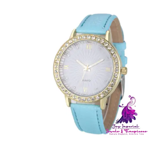 Sun Face Quartz Watch for Women