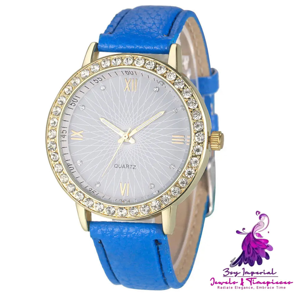 Sun Face Quartz Watch for Women