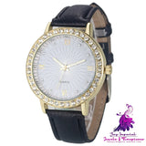 Sun Face Quartz Watch for Women