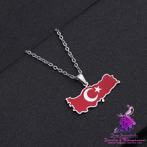 Simple Turkey Map Necklace