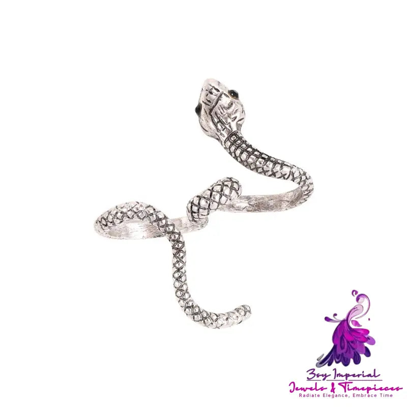 Retro Snake Open Ring