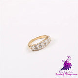 Hip-hop Zircon Ring