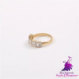 Hip-hop Zircon Ring