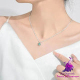 Women’s Temperament Fashion Simple Silver Pendant Necklace