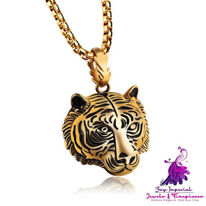 Tiger Head Stainless Steel Pendant