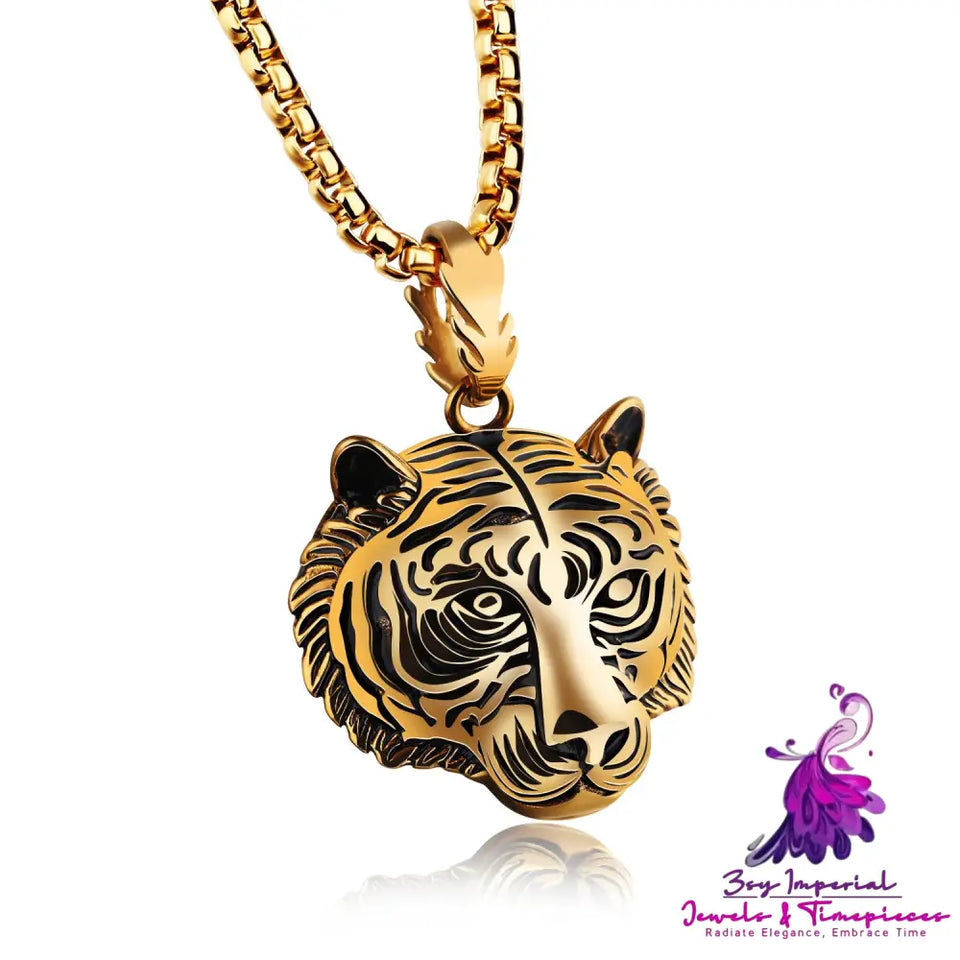 Tiger Head Stainless Steel Pendant