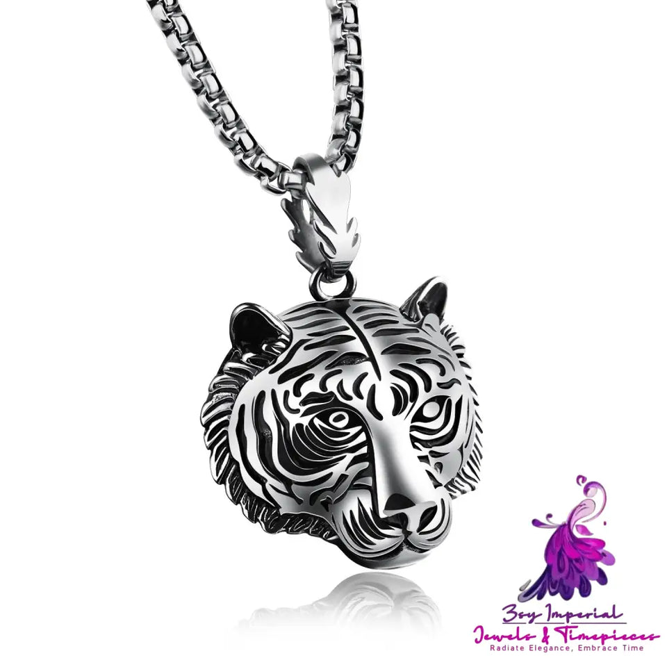 Tiger Head Stainless Steel Pendant