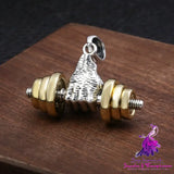 Dumbbell Fist Fashion Necklace Pendant