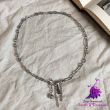 Spliced Tassel Ball Fashion Necklace