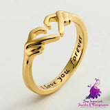 Romantic Hand Hug Fashion Ring