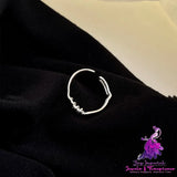 Sterling Silver Knotted Lady Ring