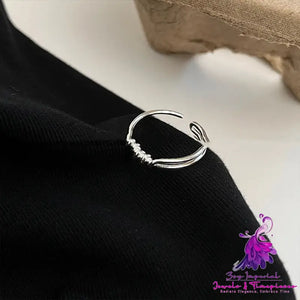 Sterling Silver Knotted Lady Ring