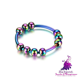 Fashion Turn Round Bead Ring