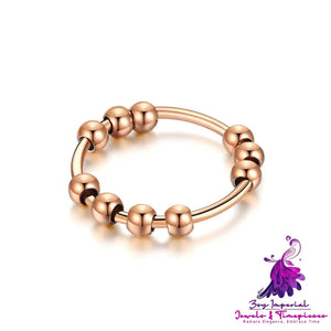 Fashion Turn Round Bead Ring