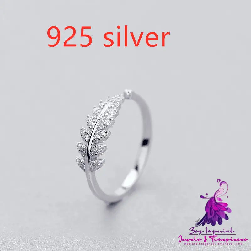 Fashion Simple Design Leaf Ring