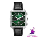 Luminous Waterproof Men’s Leather Watch