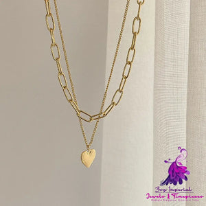 Love Pendant Sweater Chain