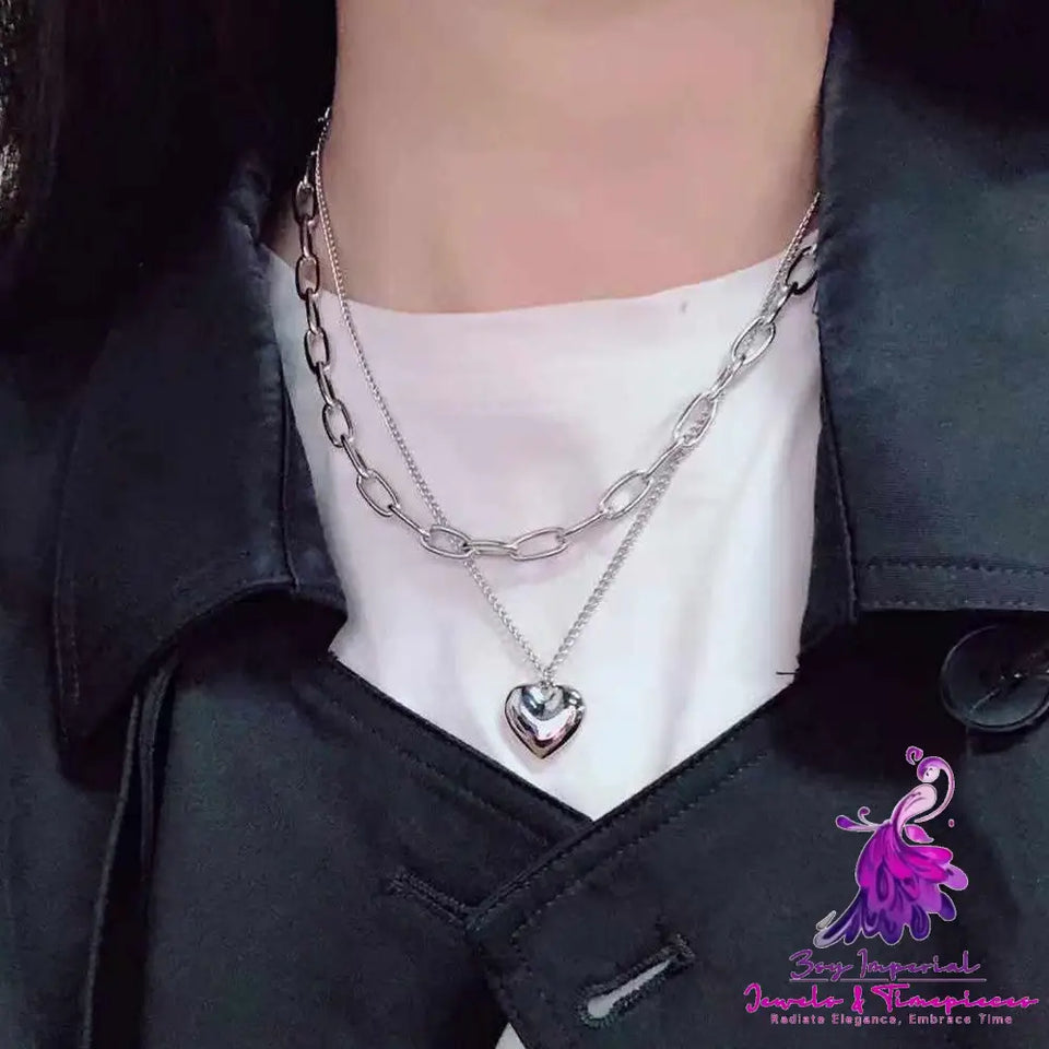 Love Pendant Sweater Chain