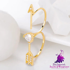 Love Scissors Micro Zirconia Ring