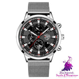 Fashion Luminous Calendar Men’s Watch with Stainless Steel