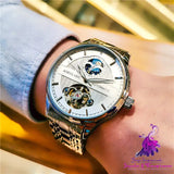 Fashion Skeleton Luminous Waterproof Mechanical Men’s Watch