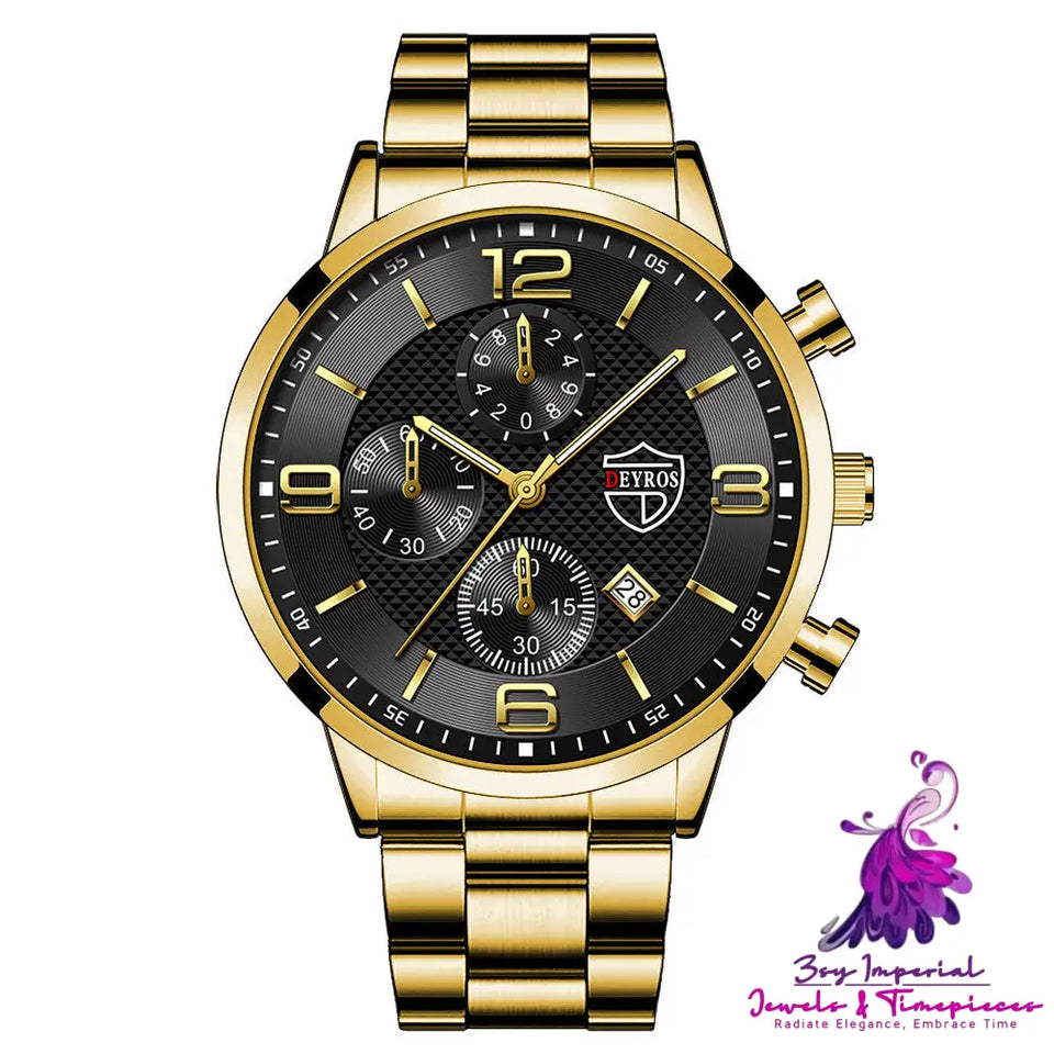 Luminous Steel Band Men’s Fashion Watch