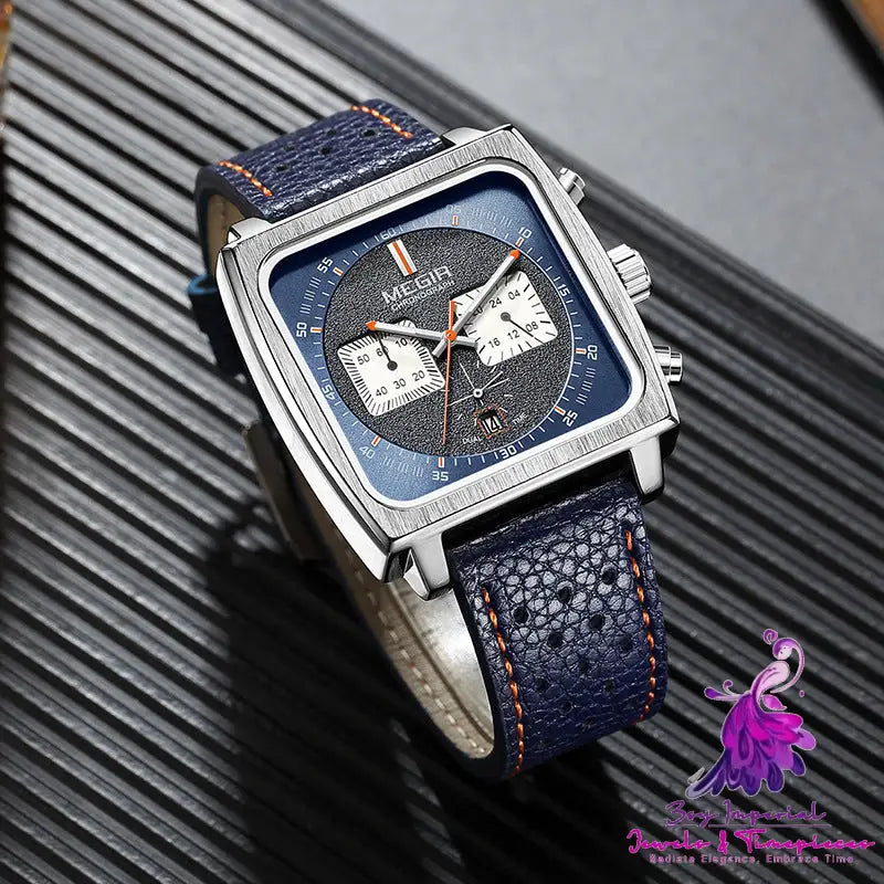 Multifunction Waterproof Luminous Calendar Men’s Watch