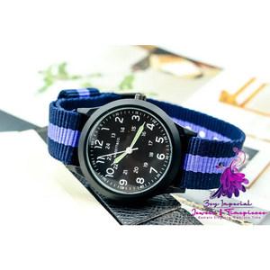 Fashion Luminous Nylon Men’s Outdoor Watch