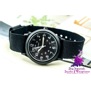 Fashion Luminous Nylon Men’s Outdoor Watch