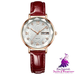 Fashion Simple Luminous Women’s Waterproof Quartz Watch