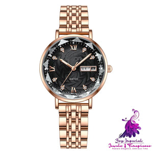 Fashion Simple Luminous Women’s Waterproof Quartz Watch