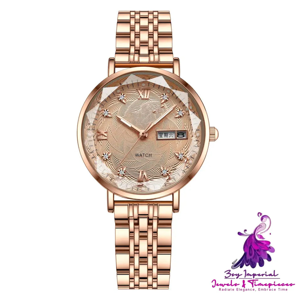 Fashion Simple Luminous Women’s Waterproof Quartz Watch