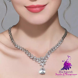 Luxury Mosang Diamond Pendant Necklace