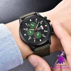 Fashion Nylon Band Military Men’s Sports Watch