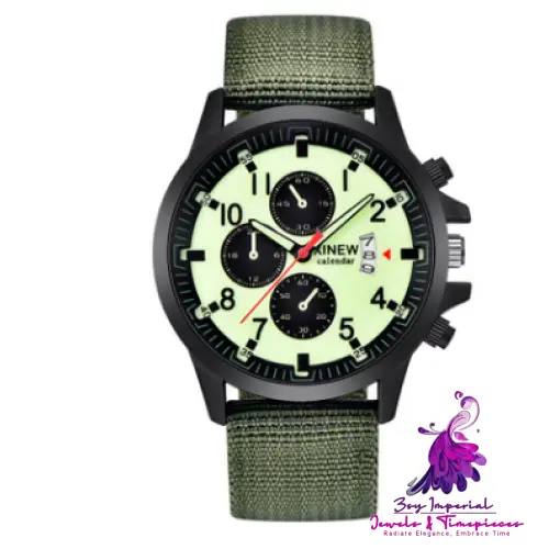 Fashion Nylon Band Military Men’s Sports Watch