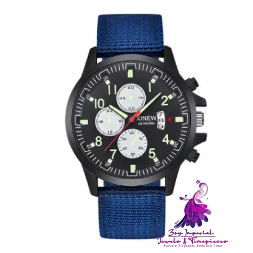 Fashion Nylon Band Military Men’s Sports Watch