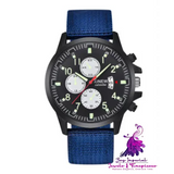 Fashion Nylon Band Military Men’s Sports Watch